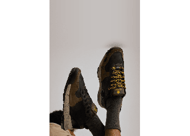 Satorisan Chacrona Premium Men's Sneakers | Color Black Khaki | Surfwax