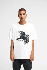RVCA Horton Raven Men's T-Shirt | Antique White | Surfwax