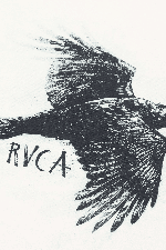 RVCA Horton Raven Men's T-Shirt | Antique White | Surfwax