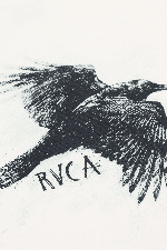 RVCA Horton Raven Men's T-Shirt | Antique White | Surfwax