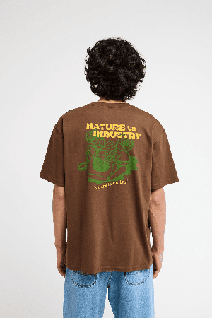 RVCA Nature Calling Pocket Men's T-Shirt | Wood | Surfwax