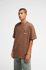RVCA Nature Calling Pocket Men's T-Shirt | Wood | Surfwax