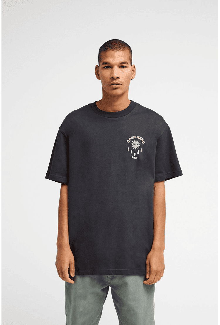 RVCA The Stars Men's T-Shirt | Washed Black | Surfwax