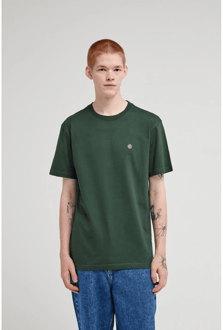 Element Icon Embroidery Men's T-Shirt | Deep Forest | Surfwax