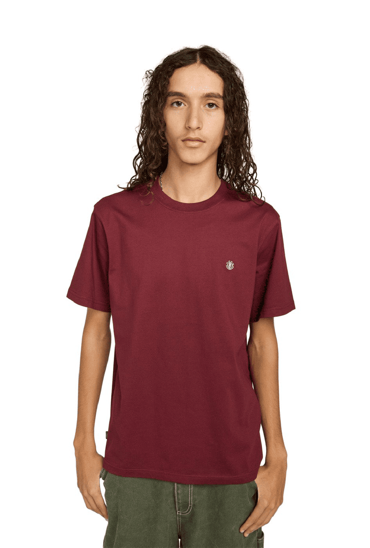 Element Icon Embroidery Men's T-Shirt | Zinfandel | Surfwax