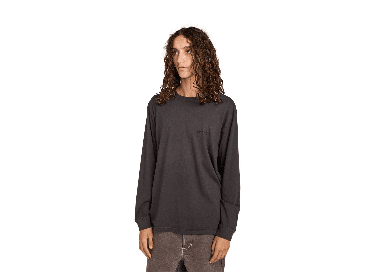 Element Lowcase Pigment Men's Long Sleeve T-Shirt | Off Black | Surfwax