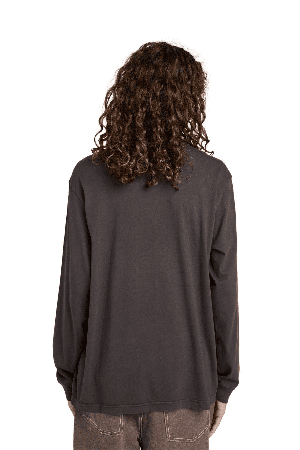 Element Lowcase Pigment Men's Long Sleeve T-Shirt | Off Black | Surfwax