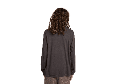 Element Lowcase Pigment Men's Long Sleeve T-Shirt | Off Black | Surfwax