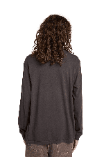 Element Lowcase Pigment Men's Long Sleeve T-Shirt | Off Black | Surfwax