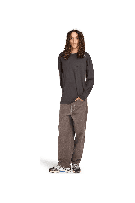 Element Lowcase Pigment Men's Long Sleeve T-Shirt | Off Black | Surfwax