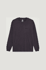 Element Lowcase Pigment Men's Long Sleeve T-Shirt | Off Black | Surfwax