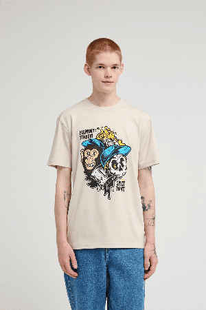 Element Timber Flow Men's T-Shirt | Oat Milk | Surfwax