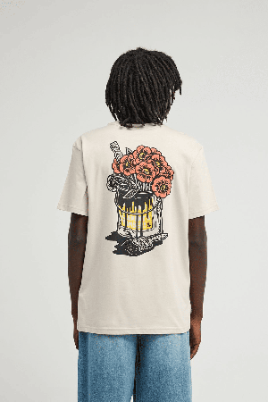 Element Timber Flower Pot Men's T-Shirt | Oat Milk | Surfwax