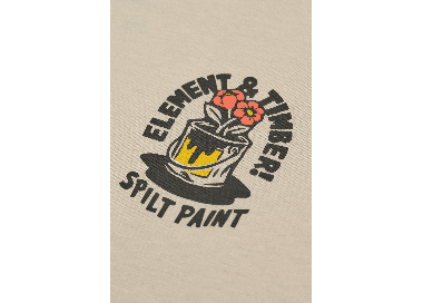 Element Timber Flower Pot Men's T-Shirt | Oat Milk | Surfwax