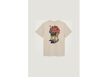 Element Timber Flower Pot Men's T-Shirt | Oat Milk | Surfwax