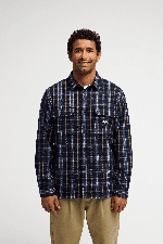 Quiksilver Diamond Wool Men's Shirt | Dark Navy Diamond Check | Surfwax