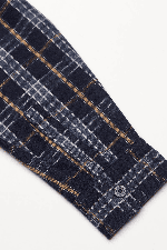 Quiksilver Diamond Wool Men's Shirt | Dark Navy Diamond Check | Surfwax
