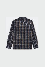 Quiksilver Diamond Wool Men's Shirt | Dark Navy Diamond Check | Surfwax
