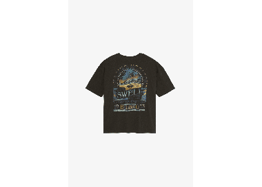 Billabong Chasing Horizons Moteriški Marškinėliai | Off Black | Surfwax