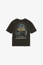 Billabong Chasing Horizons Moteriški Marškinėliai | Off Black | Surfwax