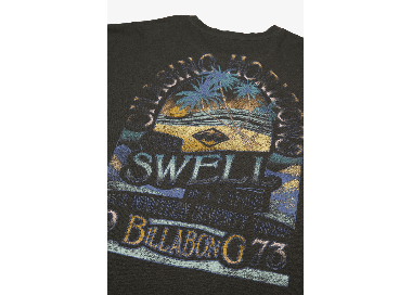 Billabong Chasing Horizons Moteriški Marškinėliai | Off Black | Surfwax