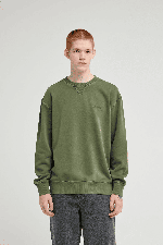 Element Lowcase Pigment Cr Men's Sweatshirt | Bronze Green | Surfwax