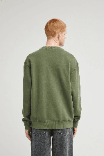 Element Lowcase Pigment Cr Men's Sweatshirt | Bronze Green | Surfwax