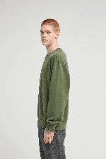 Element Lowcase Pigment Cr Men's Sweatshirt | Bronze Green | Surfwax
