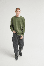 Element Lowcase Pigment Cr Men's Sweatshirt | Bronze Green | Surfwax