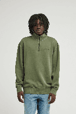 Element Lowcase Pigment Quarter Zip Vyriškas Bliuzonas | Bronze Green | Surfwax