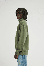 Element Lowcase Pigment Quarter Zip Vyriškas Bliuzonas | Bronze Green | Surfwax