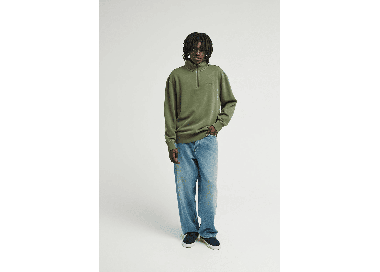 Element Lowcase Pigment Quarter Zip Vyriškas Bliuzonas | Bronze Green | Surfwax