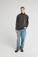 Element Lowcase Pigment Quarter Zip Vyriškas Bliuzonas | Off Black | Surfwax