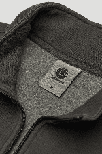Element Lowcase Pigment Quarter Zip Vyriškas Bliuzonas | Off Black | Surfwax