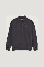 Element Lowcase Pigment Quarter Zip Vyriškas Bliuzonas | Off Black | Surfwax