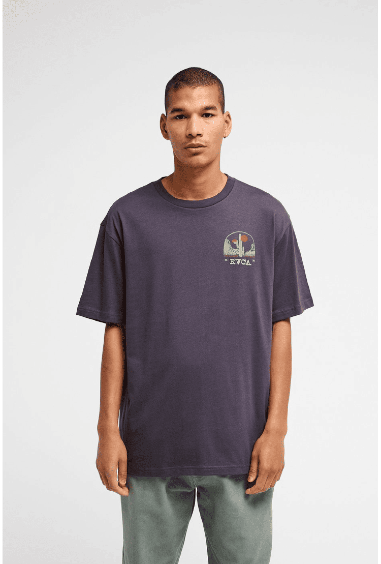 RVCA Saguaro Canyon Men's T-Shirt | Garage Blue | Surfwax