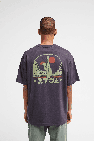 RVCA Saguaro Canyon Men's T-Shirt | Garage Blue | Surfwax
