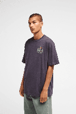RVCA Saguaro Canyon Men's T-Shirt | Garage Blue | Surfwax