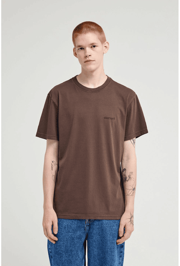 Element Lowcase Pigment Men's T-Shirt | Java | Surfwax