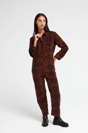 RVCA Shannen Relaxed Women's Jumpsuit | Chocolate | Surfwax