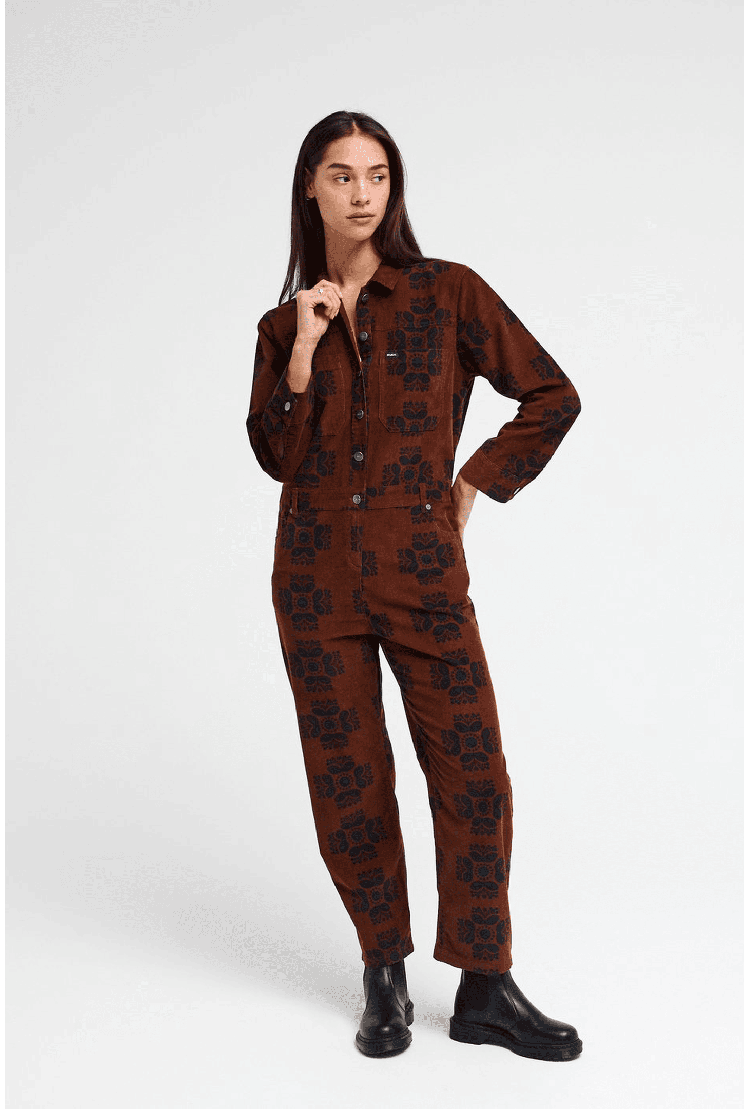RVCA Shannen Relaxed Women's Jumpsuit | Chocolate | Surfwax