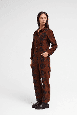 RVCA Shannen Relaxed Women's Jumpsuit | Chocolate | Surfwax