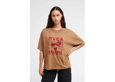 RVCA Agile Moteriški Marškinėliai | Cocoa | Surfwax