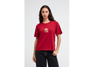 RVCA Iris Easy Moteriški Marškinėliai | Brick Red | Surfwax