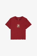 RVCA Iris Easy Moteriški Marškinėliai | Brick Red | Surfwax