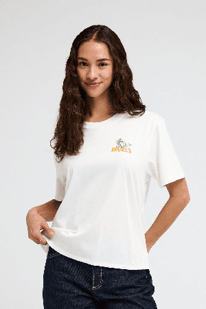 RVCA Nature Calling Easy Women's T-Shirt | Cloud | Surfwax