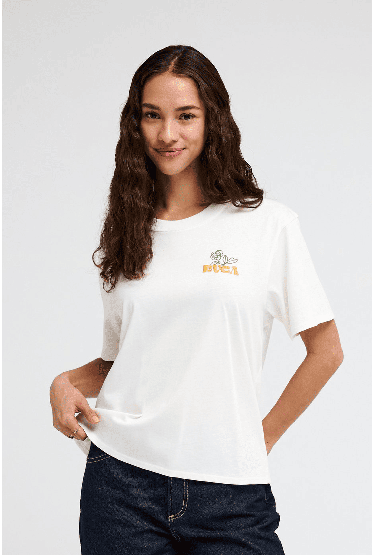 RVCA Nature Calling Easy Women's T-Shirt | Cloud | Surfwax