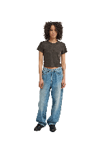 Element Lowcase Crop Women's T-Shirt | Off Black | Surfwax