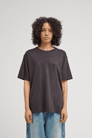 Element Lowcase Pigment Moteriški Marškinėliai | Off Black | Surfwax