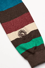 Quiksilver Sibbald Moteriški Marškinėliai Ilgomis Rankovėmis | Java Stripe | Surfwax